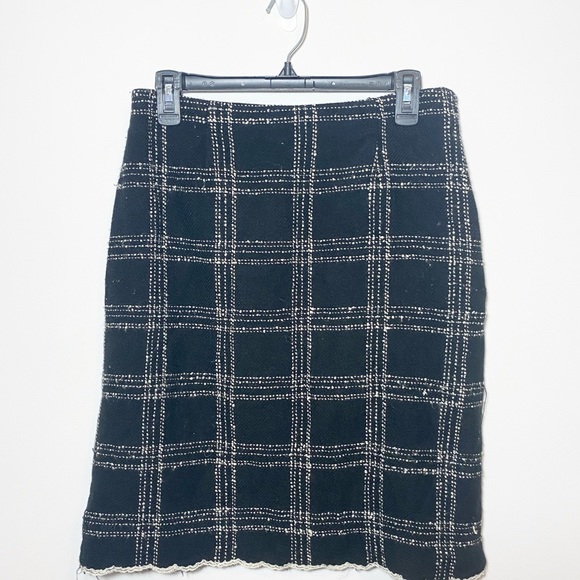 Dress Barn Black and White Plaid Skirt - Picture 1 of 4